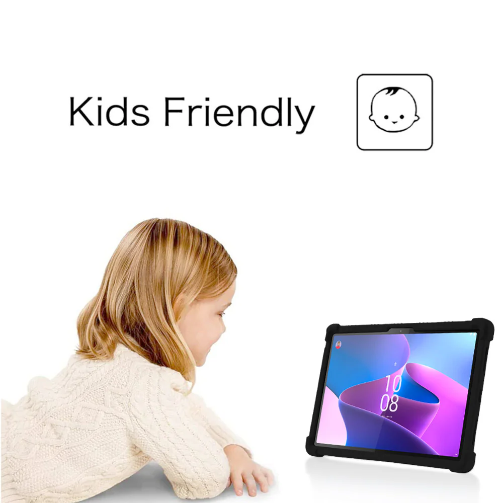 CEN-LN-P11PRO2 | Lenovo Tab P11 Pro Gen 2 TB132FU | Kids Case / Soft silicone shockproof protective case with kick-stand - Image 2