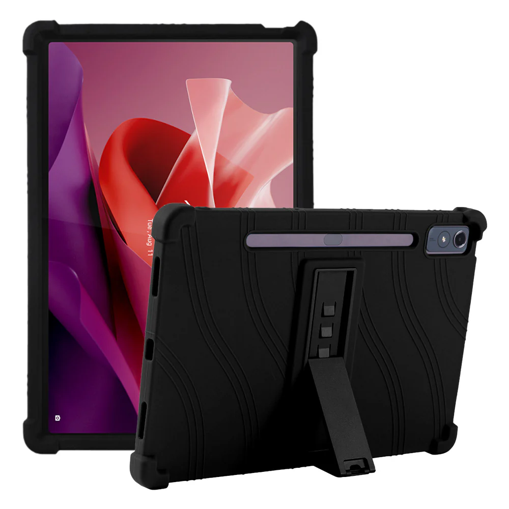 CEN-LN-P12 | Lenovo Tab P12 TB370 / P12 with Matte Display TB372 | Kids Case / Soft silicone shockproof protective case with kick-stand