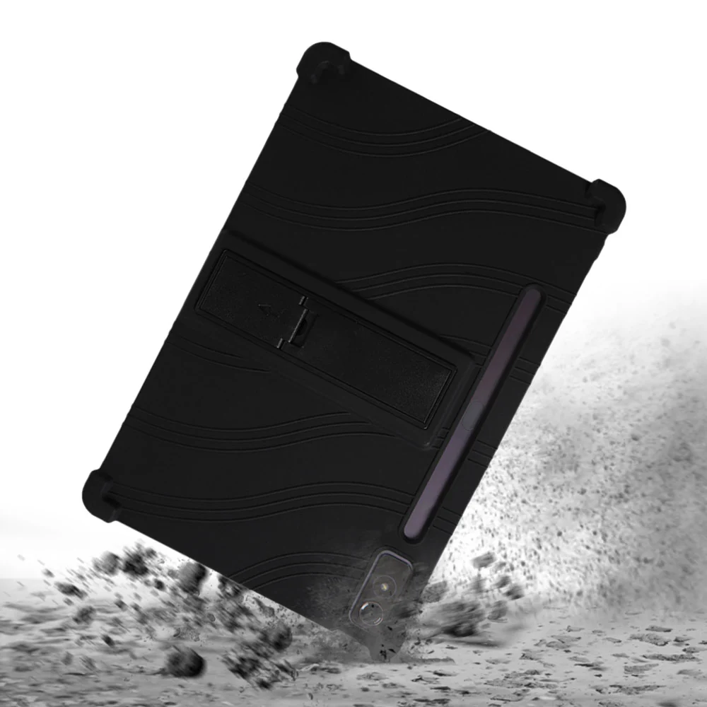 CEN-LN-P12 | Lenovo Tab P12 TB370 / P12 with Matte Display TB372 | Kids Case / Soft silicone shockproof protective case with kick-stand - Image 3