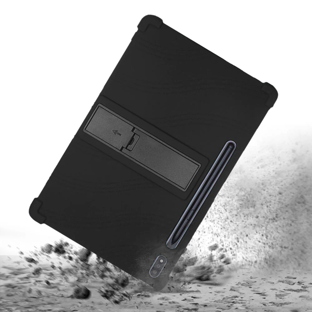 CEN-LN-P12PRO | Lenovo Tab P12 Pro TB-Q706F | Kids Case / Soft silicone shockproof protective case with kick-stand - Image 3