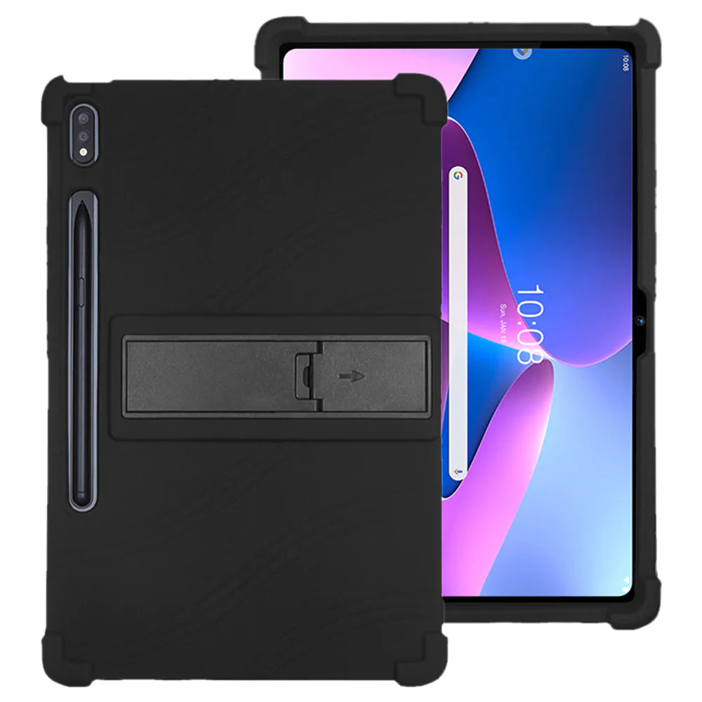 CEN-LN-P12PRO | Lenovo Tab P12 Pro TB-Q706F | Kids Case / Soft silicone shockproof protective case with kick-stand - Image 4