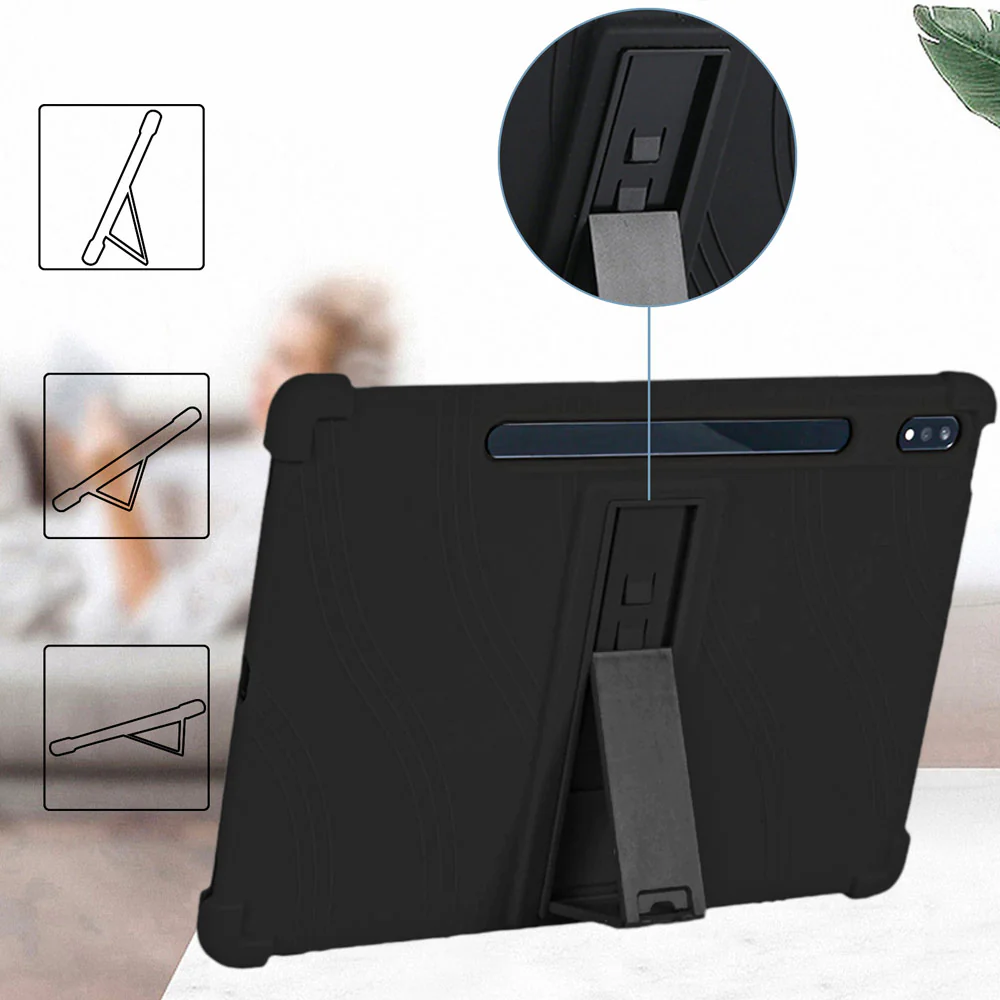 CEN-LN-P12PRO | Lenovo Tab P12 Pro TB-Q706F | Kids Case / Soft silicone shockproof protective case with kick-stand - Image 7