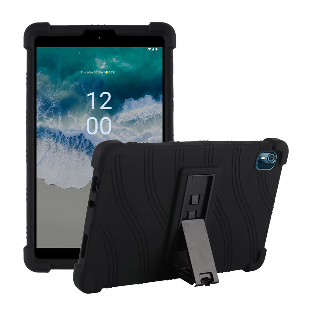 CEN-NK-T10 | Nokia T10 | Kids Case / Soft silicone shockproof protective case with kick-stand