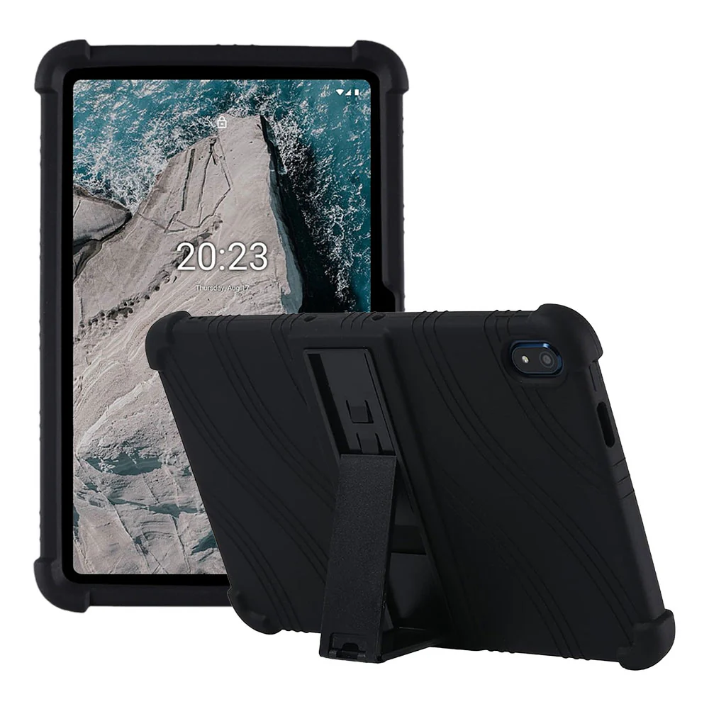 CEN-NK-T20 | Nokia T20 | Kids Case / Soft silicone shockproof protective case with kick-stand