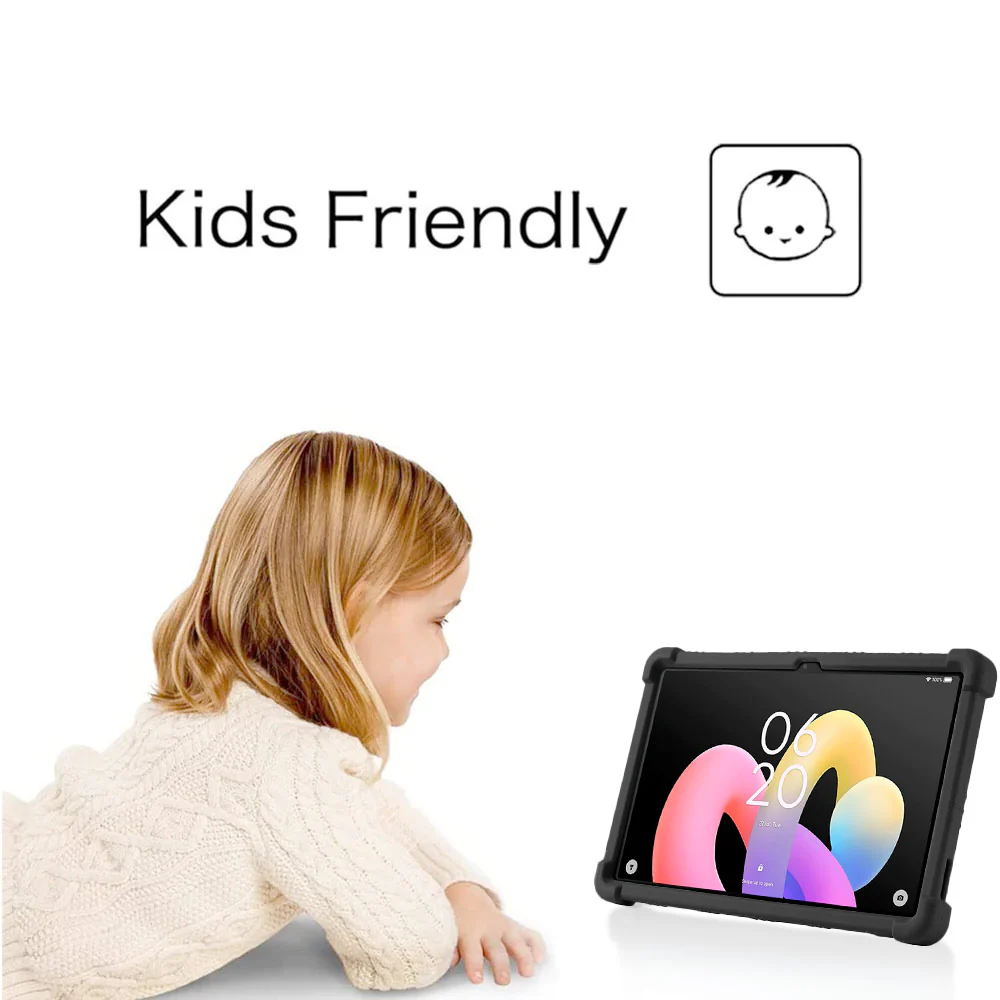 CEN-TCL-10LG4 |  TCL Tab 10L Gen 4 8483A 10.1 | Kids Case / Soft silicone shockproof protective case with kick-stand - Image 2
