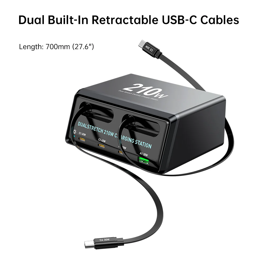 CHR-60E | 6-Port USB GaN Charging Station 160W Output - Image 3