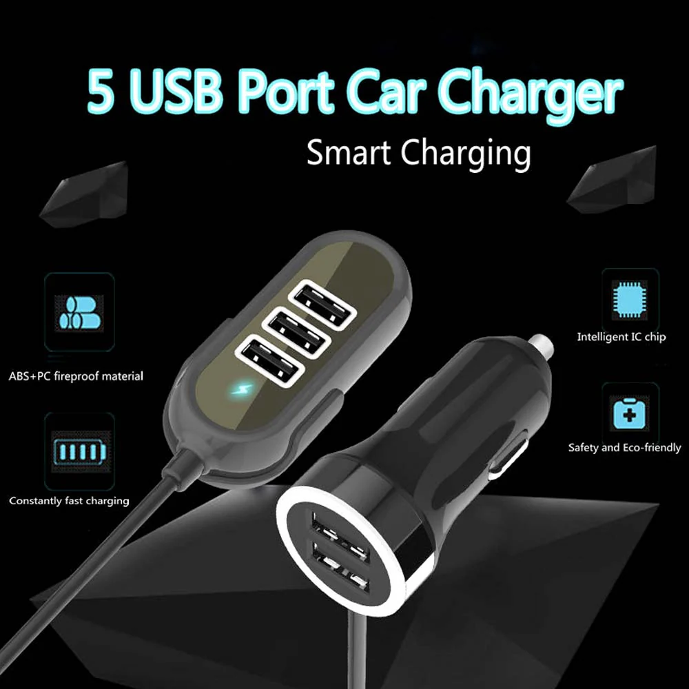 CHR-CR-A5 | 5 Multi Ports Car Charger - Image 4