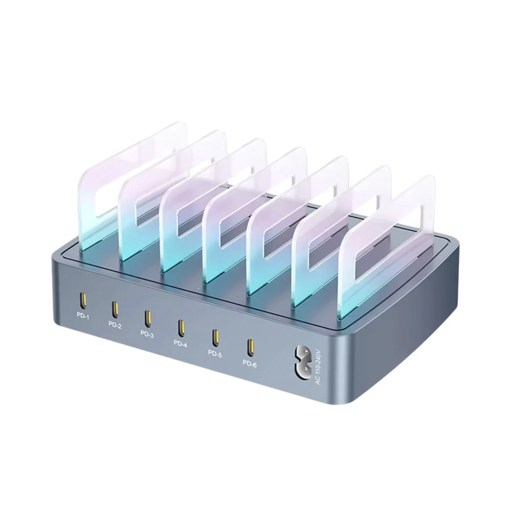CHR-H883 | 6-Port Intelligent Multi Charging Station 100W Output