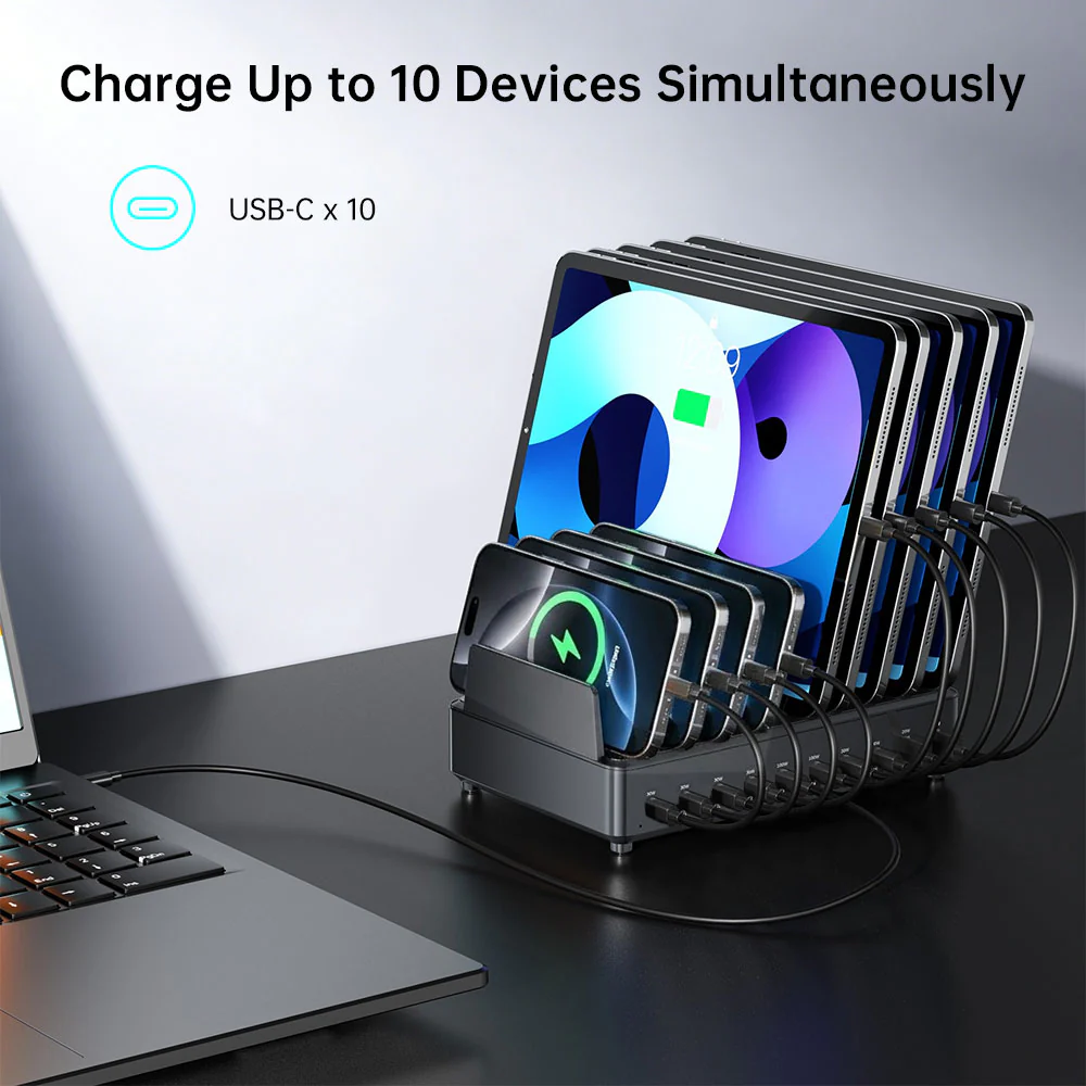 CHR-LMH01 | 10-Port Intelligent Multi Charging Station 300W Output - Image 2