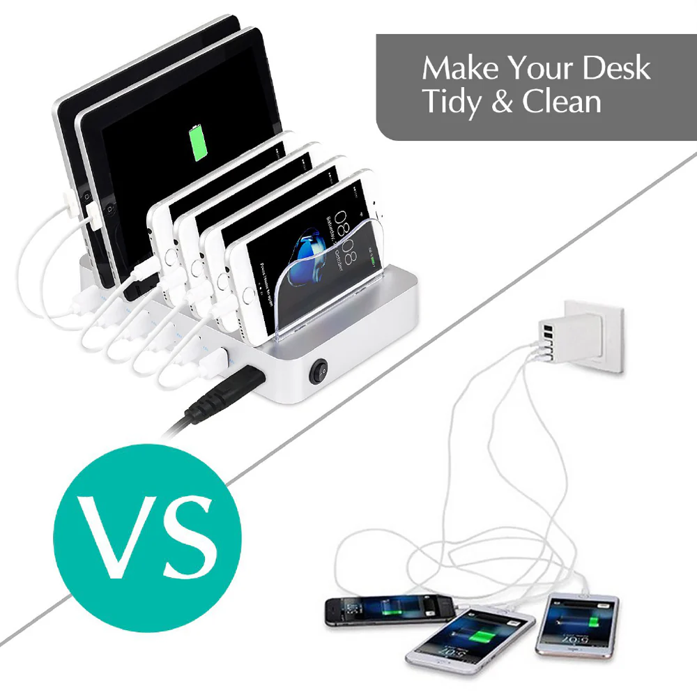 CHR-MS6 | 6 Port USB Charging Station for Multiple Devices - Image 3