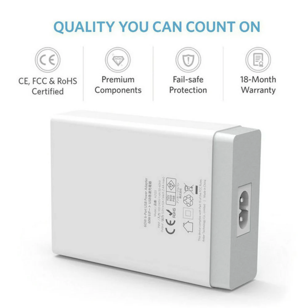 CHR-MT06 | 50W 6 Ports Multiple USB Charger - Image 4