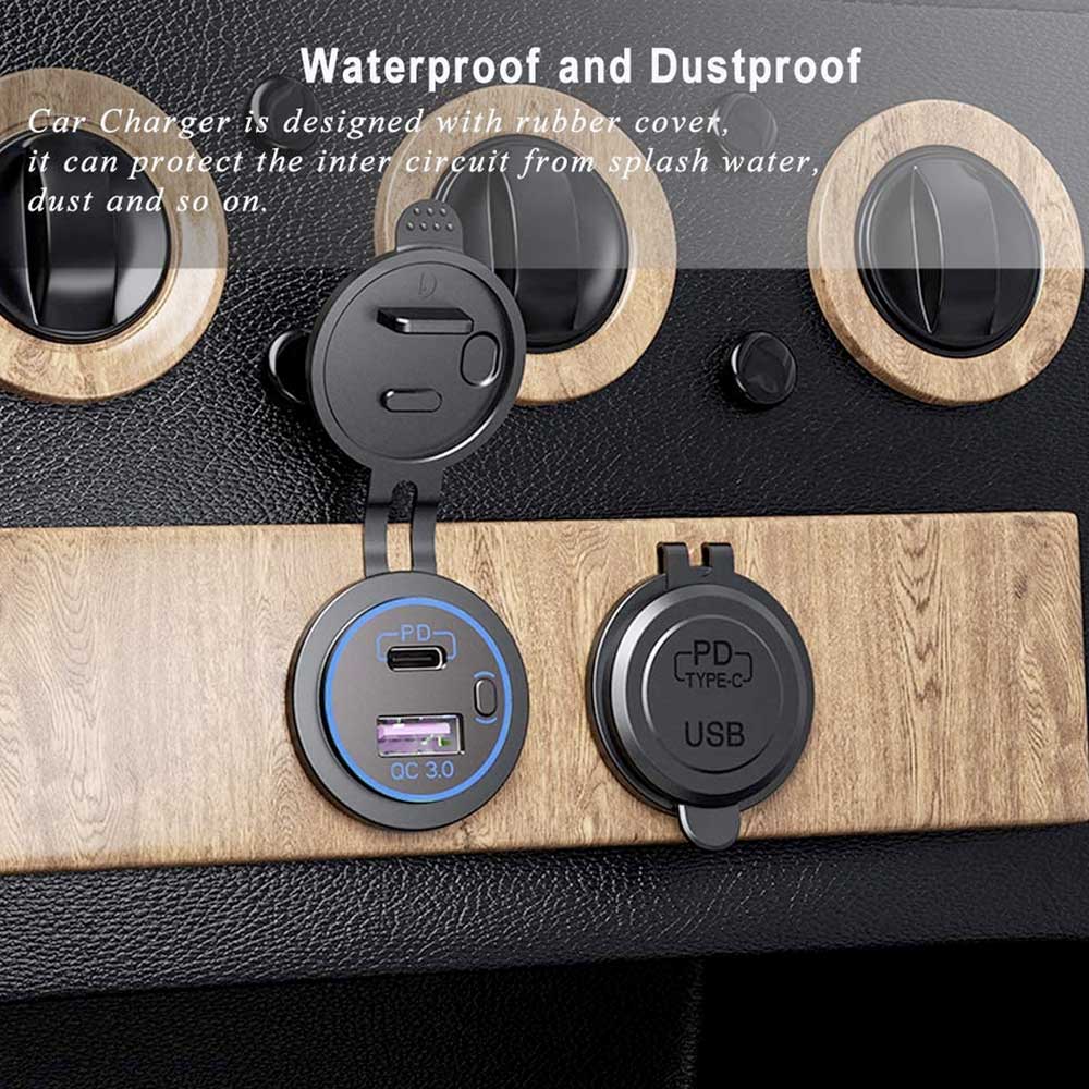 CHR-VC1 | Smart Car Charger With Power Button - Image 3