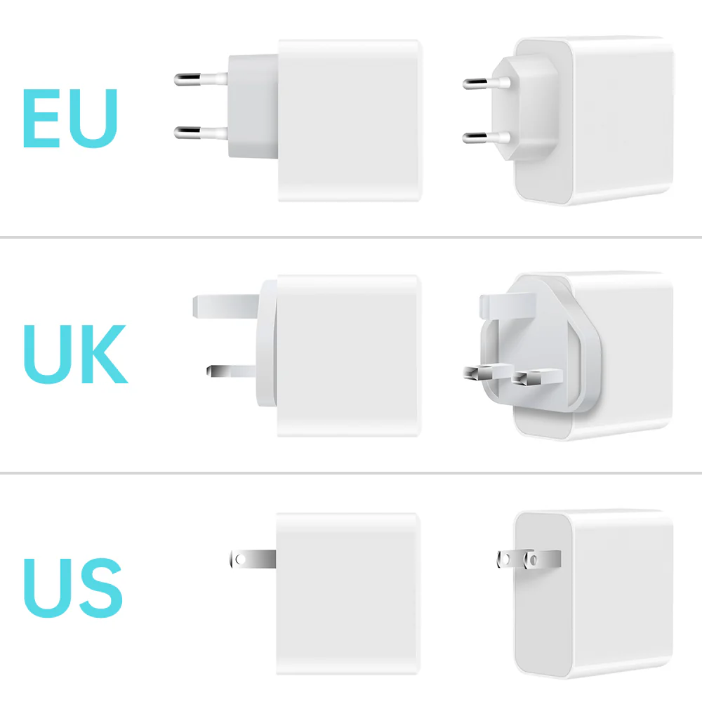 CHR-WA4 | 2-Port & 3-Port GaN Wall Power Charger Fast Charger | EU / UK / US Plug - Image 12