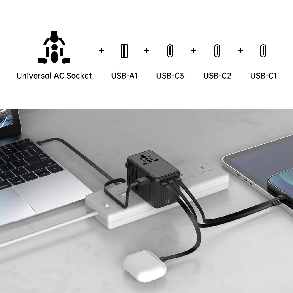 CHR-WLG3 | 65W GaN Worldwide Wall Power Charger Fast Charger - Image 4