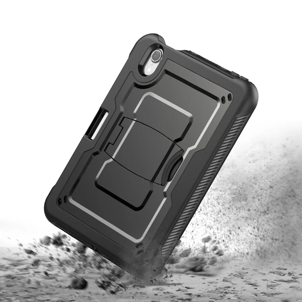 CLN-iPad-M6 | iPad mini 6 | Dual layers shockproof rugged case with kick-stand & Pen Holder - Image 5