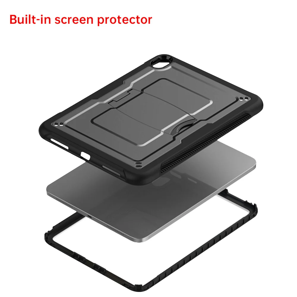 CLN-iPad-N5 | iPad 11-Inch (11th Gen / A16) | Dual layers shockproof rugged case with kick-stand - Image 2