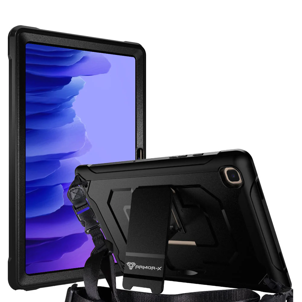 CLN-SS-T500 | Samsung Galaxy Tab A7 10.4 SM-T500 T505 T507 (2020) / A7 10.4 SM-T509 (2022) | Dual layers shockproof rugged case with kick-stand - Image 7