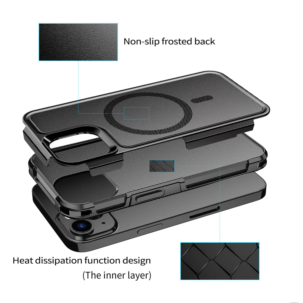 CMN-IPH-15PL | iPhone 15 Plus | Military Grade Protective Case & Magnetic Case - Image 3
