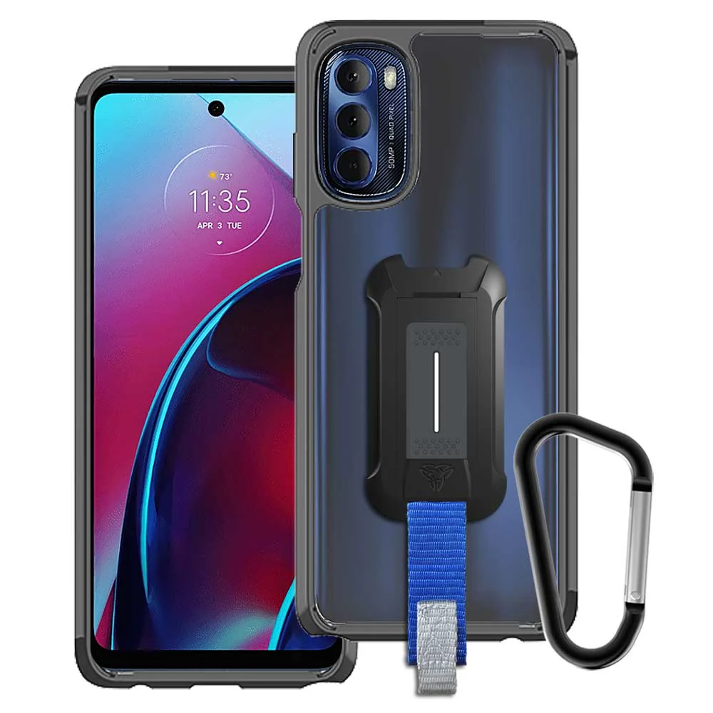 BX3-MT22-STY22_4G | Motorola Moto G Stylus 4G (2022) Case | Mountable Shockproof Rugged Case for Outdoors w/ Carabiner