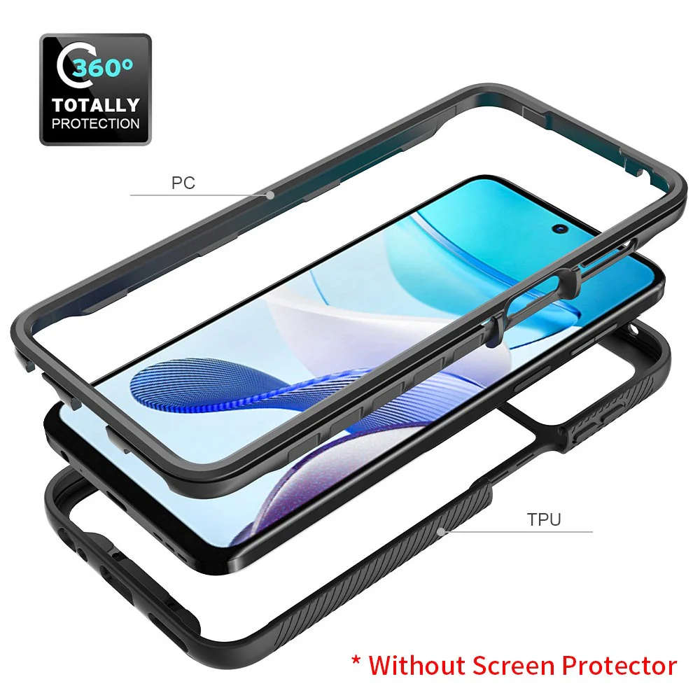 HX-MT23-G5G23 | Motorola Moto G Power 5G (2023) Case | Protection Military Grade w/ KEY Mount & Carabiner - Image 9