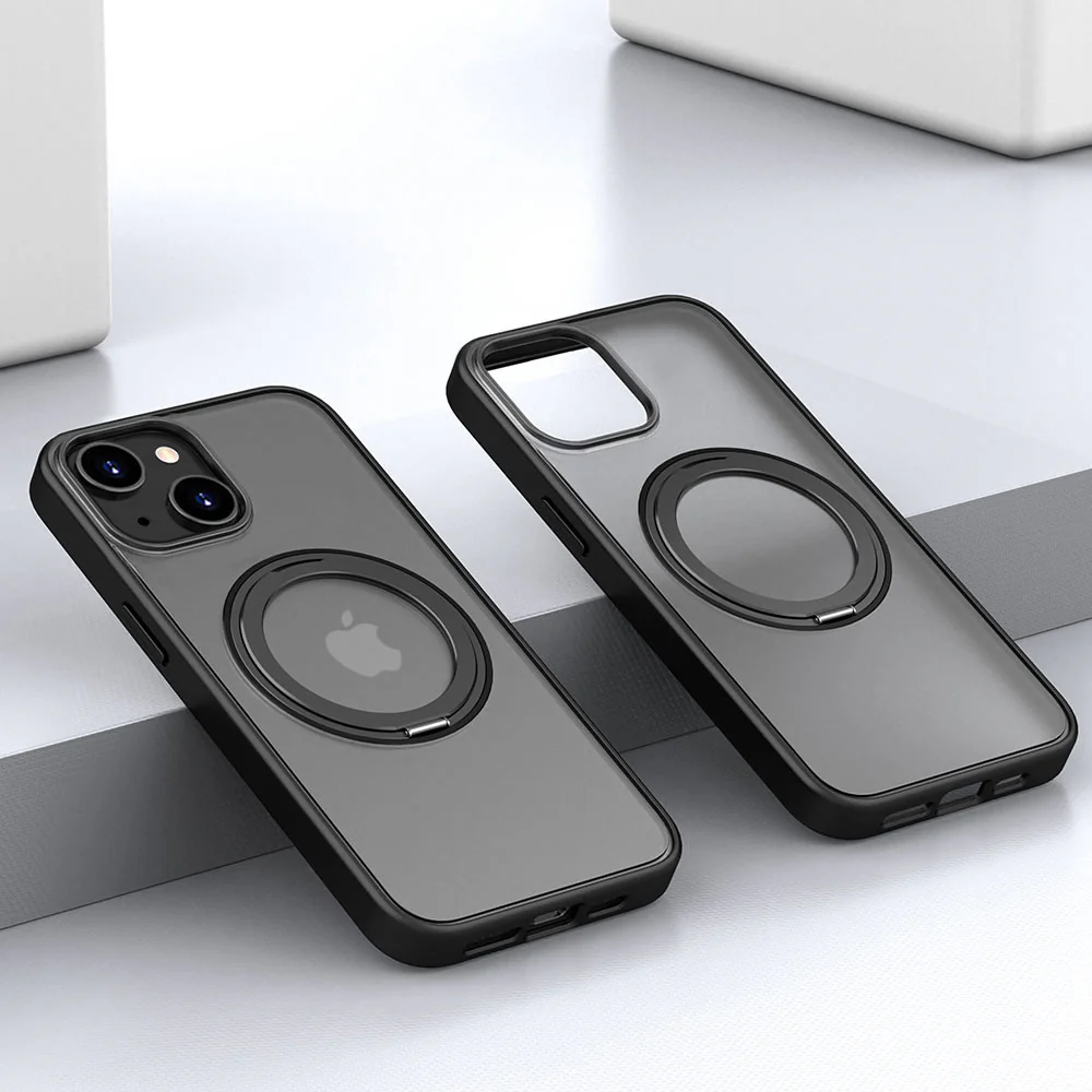 KMN-IPH-15PL | iPhone 15 Plus | Shockproof Compact Case with Rotatable Magnetic Stand - Image 2