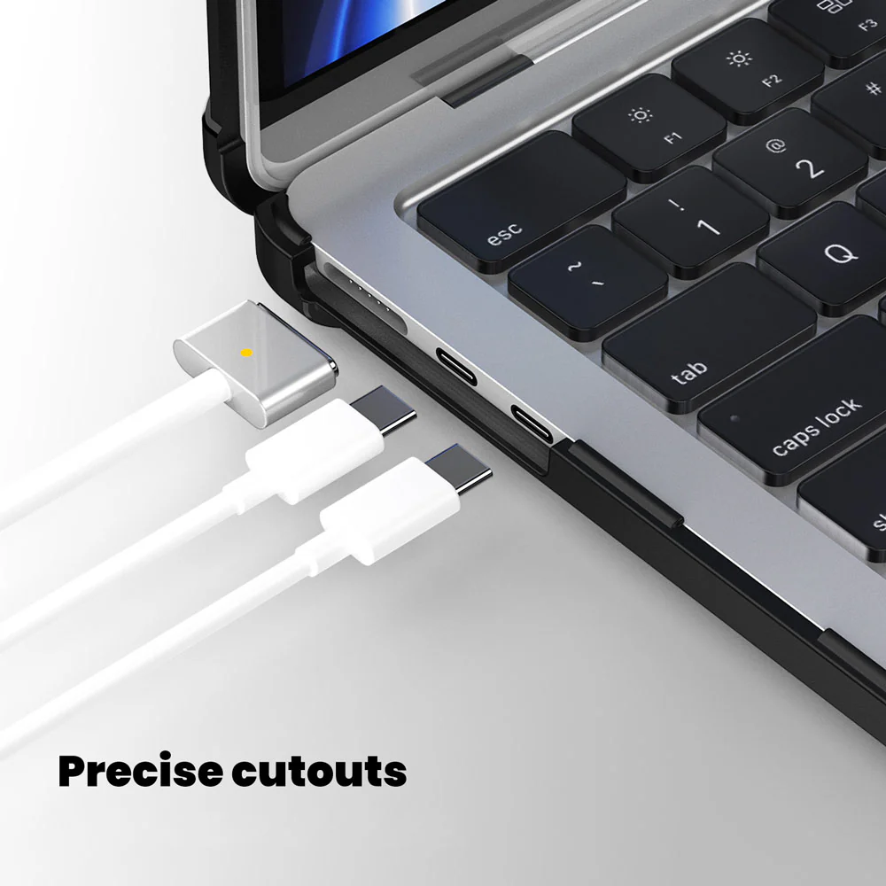 CVK-MB-A13V3 | MacBook Air 13.6" 2022 / 2024 / 2025 / 2026 (M2 A2681 / M3 A3113 / M4 A3240 / M5 A3449) | Heavy Duty Slim Hard Shell Dual Layer Protective Cover - Image 5