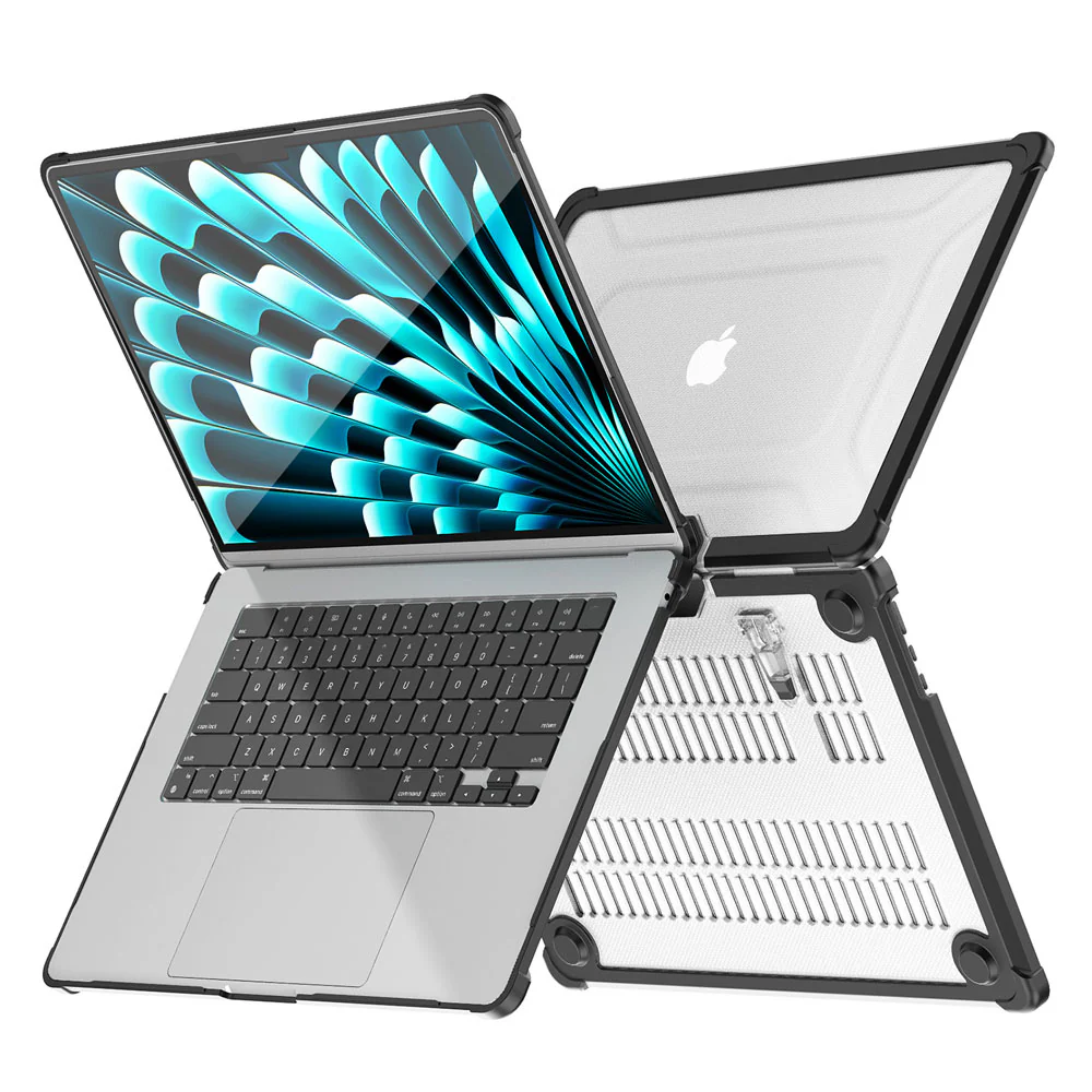 CVK-MB-A15 | MacBook Air 15" 2023 / 2024 / 2025 / 2026 (M2 A2941 / M3 A3114 / M4 A3241 / M5 A3448) | Heavy Duty Slim Hard Shell Dual Layer Protective Cover