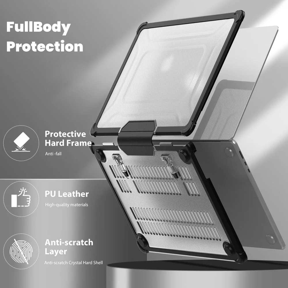 CVK-MB-A15 | MacBook Air 15" 2023 / 2024 / 2025 / 2026 (M2 A2941 / M3 A3114 / M4 A3241 / M5 A3448) | Heavy Duty Slim Hard Shell Dual Layer Protective Cover - Image 2