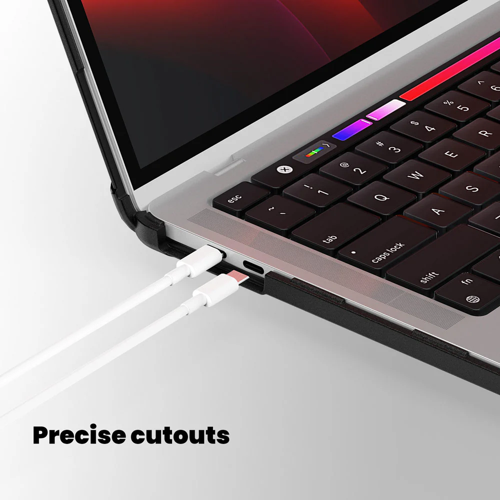 CVK-MB-P13V3 | MacBook Pro 13" 2018 / 2020 / 2022 (A1706 / A1708 / A1989 / A2159 / A2251 / A2289 / M1/M2 A2338) | Heavy Duty Slim Hard Shell Dual Layer Protective Cover - Image 5