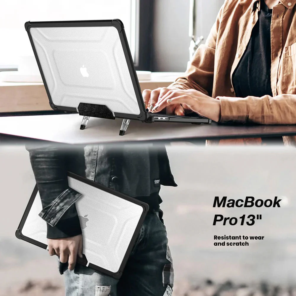 CVK-MB-P13V3 | MacBook Pro 13" 2018 / 2020 / 2022 (A1706 / A1708 / A1989 / A2159 / A2251 / A2289 / M1/M2 A2338) | Heavy Duty Slim Hard Shell Dual Layer Protective Cover - Image 8