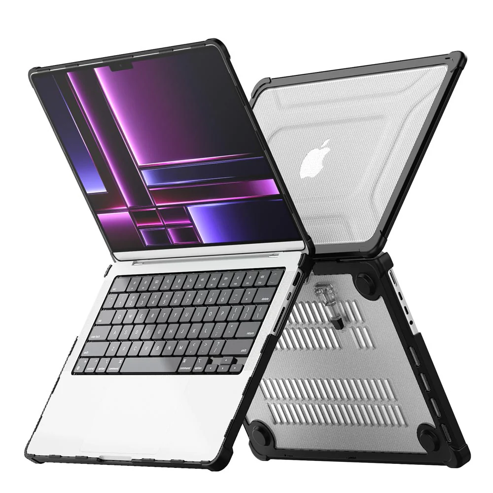 CVK-MB-P14 | MacBook Pro 14" 2021 / 2023 / 2024 / 2025 / 2026 (M1 Pro/Max A2442 / M2 A2779 / M3 A2918 A2992 / M4 A3112 A3185 A3401 / M5 A3434 / M5 Pro A3426 / M5 Max A3427) | Heavy Duty Slim Hard Shell Dual Layer Protective Cover