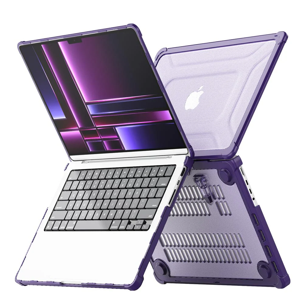 CVK-MB-P14 | MacBook Pro 14" 2021 / 2023 / 2024 / 2025 / 2026 (M1 Pro/Max A2442 / M2 A2779 / M3 A2918 A2992 / M4 A3112 A3185 A3401 / M5 A3434 / M5 Pro A3426 / M5 Max A3427) | Heavy Duty Slim Hard Shell Dual Layer Protective Cover - Image 12