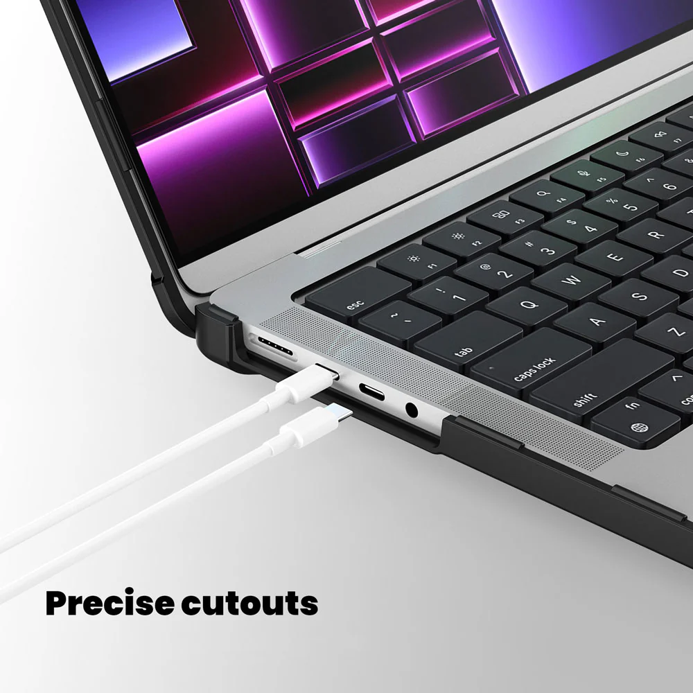 CVK-MB-P14 | MacBook Pro 14" 2021 / 2023 / 2024 / 2025 / 2026 (M1 Pro/Max A2442 / M2 A2779 / M3 A2918 A2992 / M4 A3112 A3185 A3401 / M5 A3434 / M5 Pro A3426 / M5 Max A3427) | Heavy Duty Slim Hard Shell Dual Layer Protective Cover - Image 5