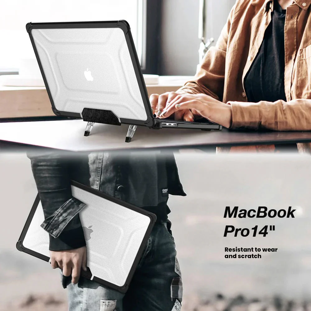 CVK-MB-P14 | MacBook Pro 14" 2021 / 2023 / 2024 / 2025 / 2026 (M1 Pro/Max A2442 / M2 A2779 / M3 A2918 A2992 / M4 A3112 A3185 A3401 / M5 A3434 / M5 Pro A3426 / M5 Max A3427) | Heavy Duty Slim Hard Shell Dual Layer Protective Cover - Image 8
