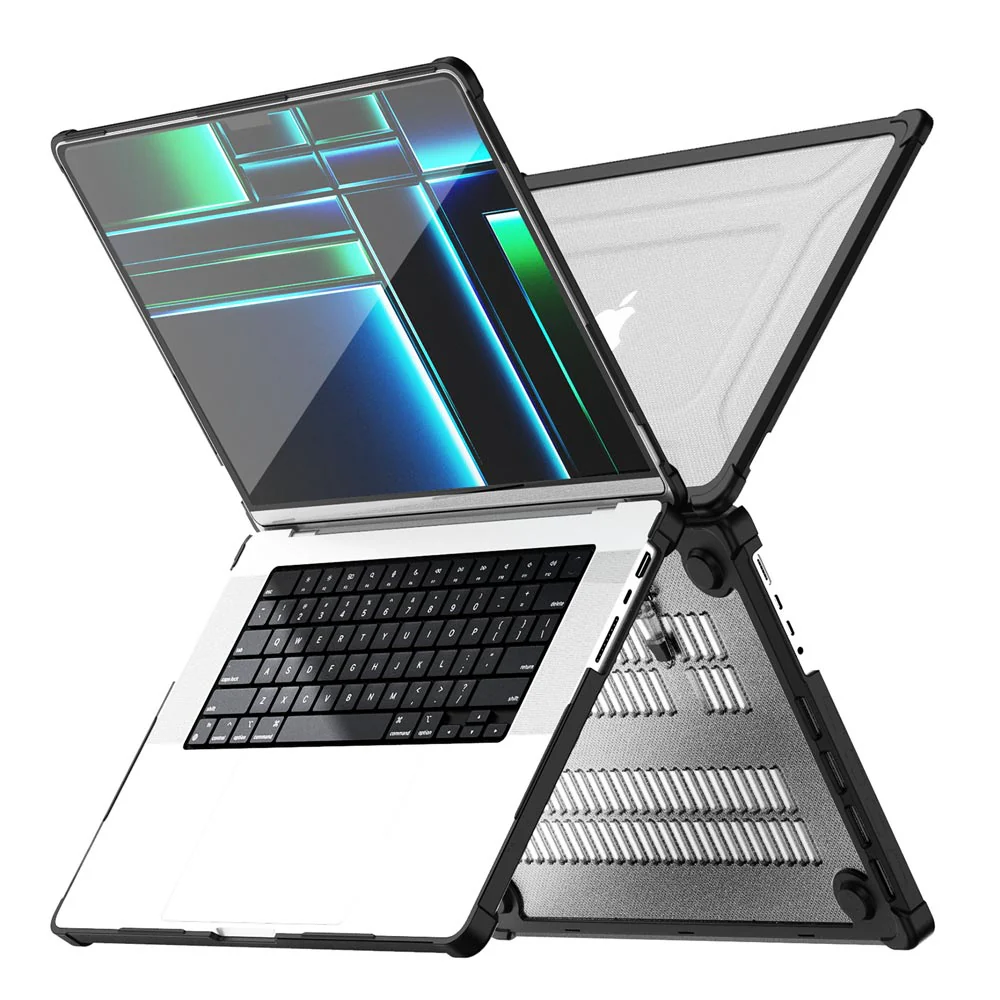 CVK-MB-P16V2 | MacBook Pro 16" 2021 / 2023 / 2024 / 2026 (M1 Pro/Max A2485 / M2 A2780 / M3 A2991 / M4 A3186 A3403 / M5 Pro A3428 / M5 Max A3429) | Heavy Duty Slim Hard Shell Dual Layer Protective Cover