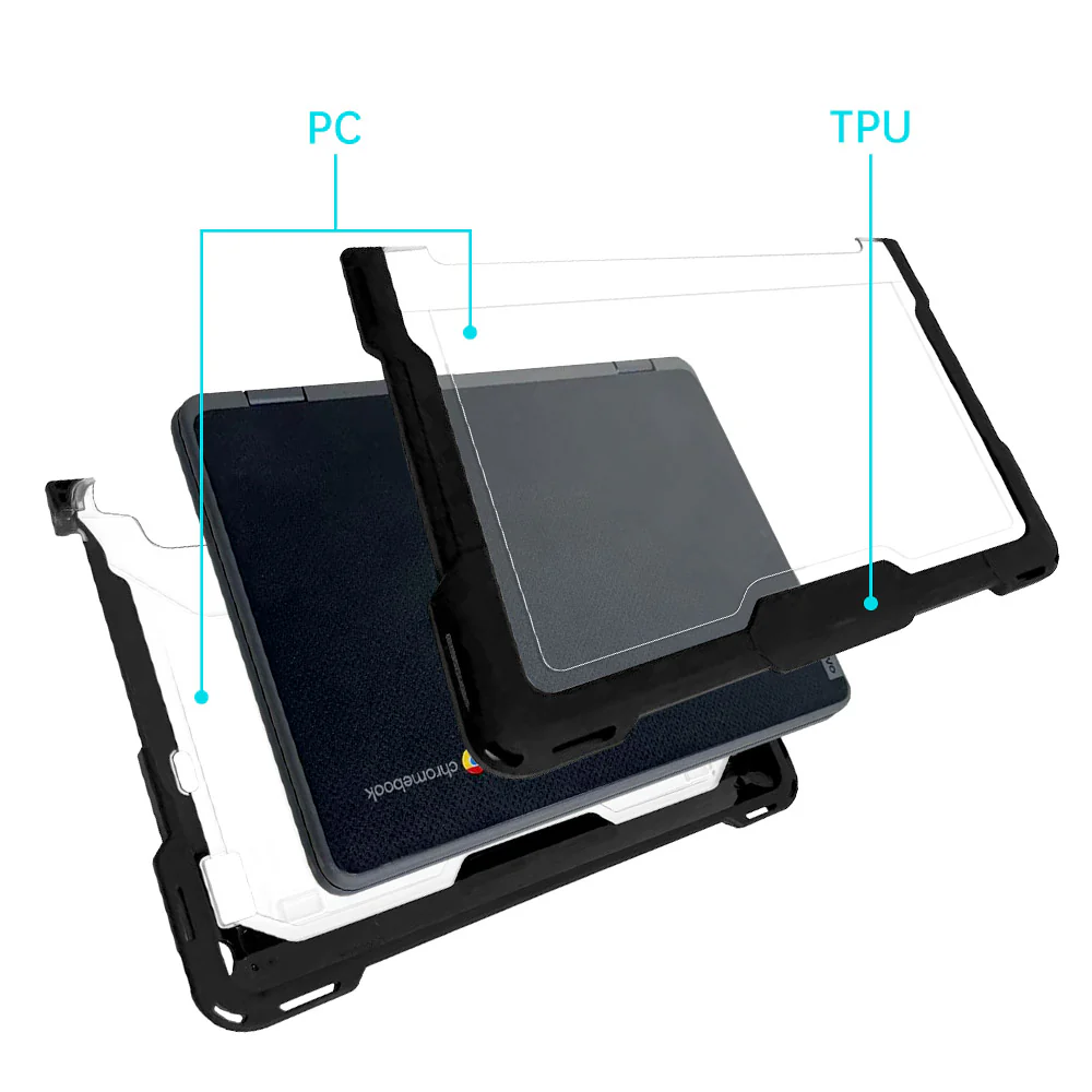 CVM-LN-K21 | Lenovo 300e Yoga Chromebook Gen 4 / 300w Yoga Gen 4 / 300w 2-in-1 Gen 5 | Heavy Duty Military Grade Rugged Case - Image 3