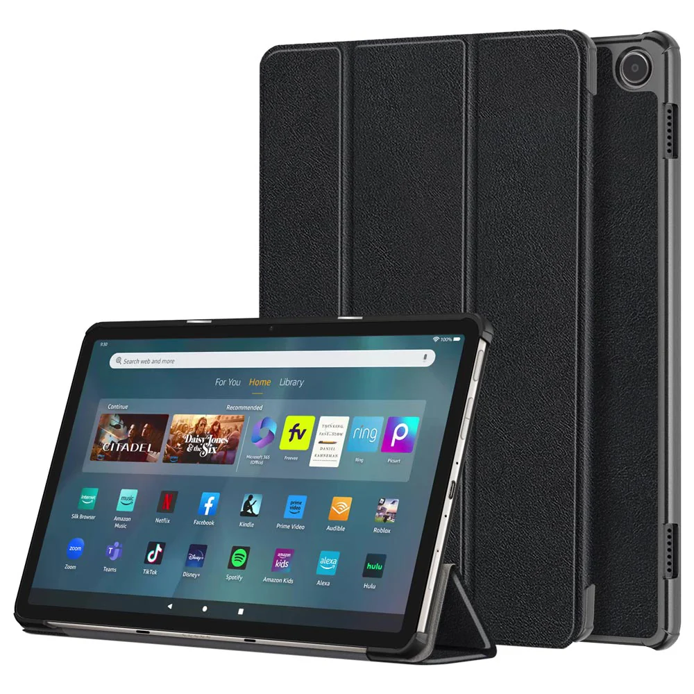 CVR-AZ-FRMX11 | Amazon Fire Max 11 | Smart Folio Case with Tri-Fold Stand & PU Leather Cover