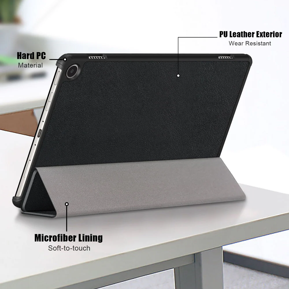 CVR-AZ-FRMX11 | Amazon Fire Max 11 | Smart Folio Case with Tri-Fold Stand & PU Leather Cover - Image 6