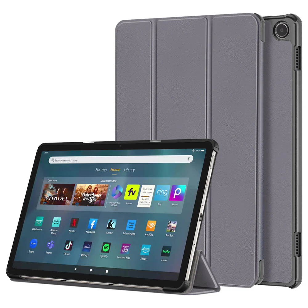 CVR-AZ-FRMX11 | Amazon Fire Max 11 | Smart Folio Case with Tri-Fold Stand & PU Leather Cover - Image 9