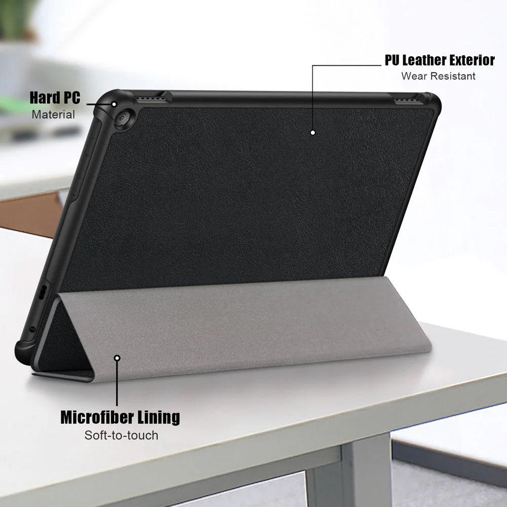 CVR-AZ-HD10G13 | Amazon Fire HD 10 2023 | Smart Folio Case with Tri-Fold Stand & PU Leather Cover - Image 7