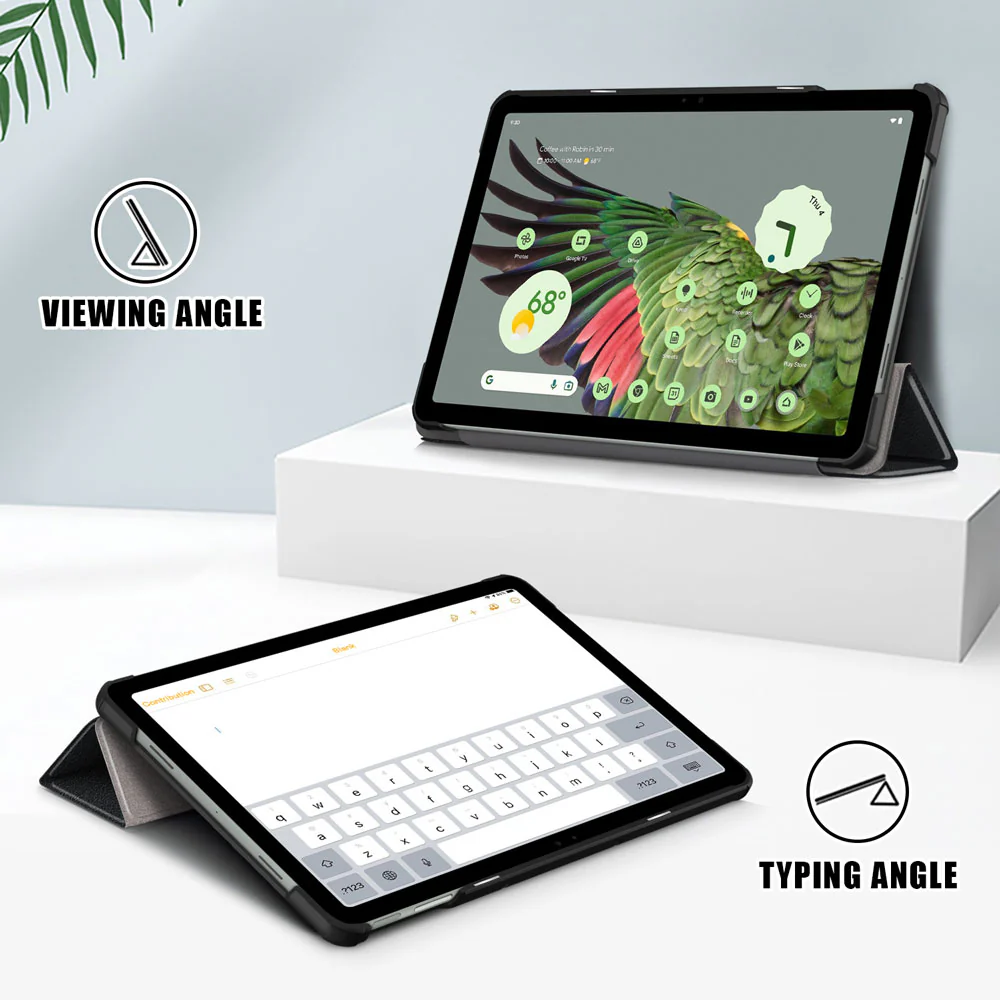 CVR-GG-PXLTAB1 | Google Pixel Tablet | Smart Folio Case with Tri-Fold Stand & PU Leather Cover - Image 3