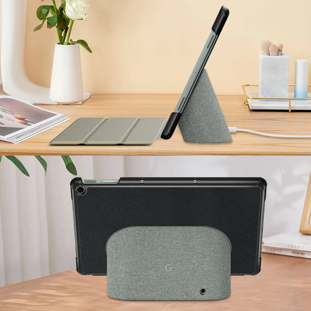 CVR-GG-PXLTAB1 | Google Pixel Tablet | Smart Folio Case with Tri-Fold Stand & PU Leather Cover - Image 7