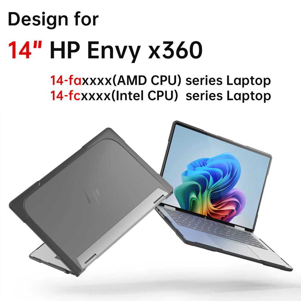 CVR-HP-14FA | HP Envy X360 14-FAxxxx / 14-FCxxxx Series Laptop | Heavy Duty Slim Hard Shell Dual Layer Protective Cover - Image 3