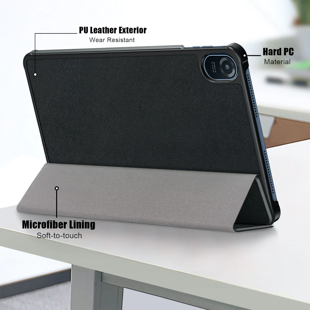 CVR-HW-HN8 | Honor Pad 8 2022 ( HEY-W09 ) | Smart Folio Case with Tri-Fold Stand & PU Leather Cover - Image 6