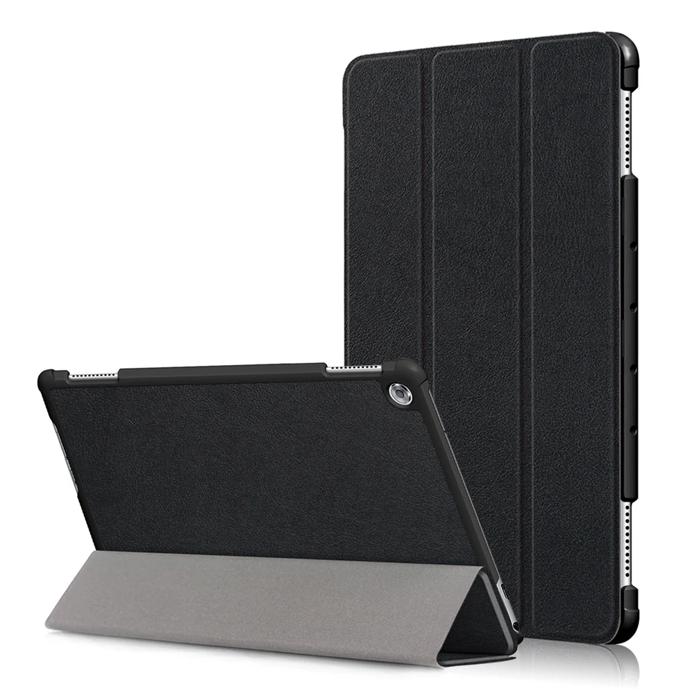 CVR-HW-M5L10 | Huawei MediaPad M5 Lite 10 BAH2-W19 /L09 | Smart Folio Case with Tri-Fold Stand & PU Leather Cover