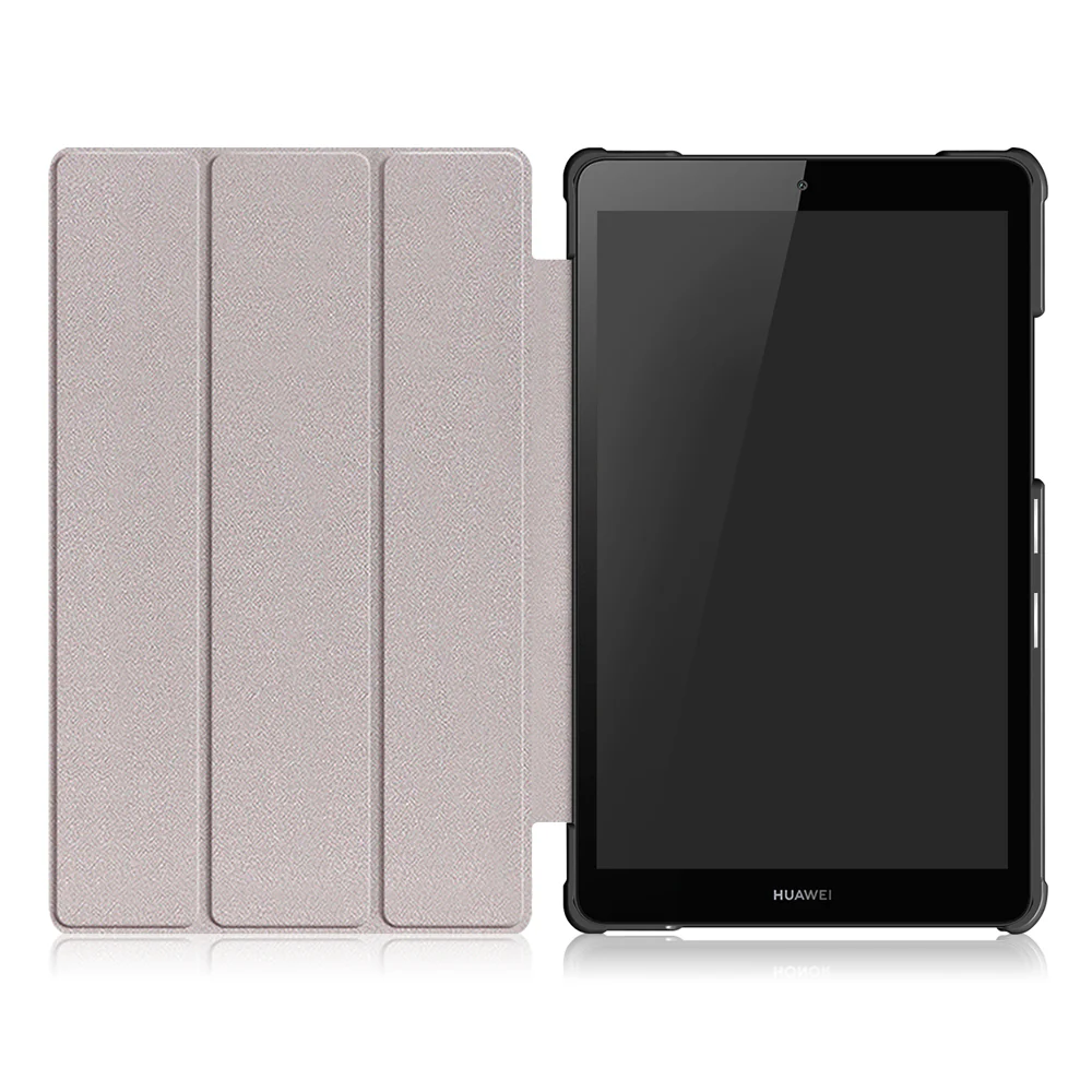 CVR-HW-M5L8 | Huawei MediaPad M5 Lite 8 | Smart Folio Case with Tri-Fold Stand & PU Leather Cover - Image 4