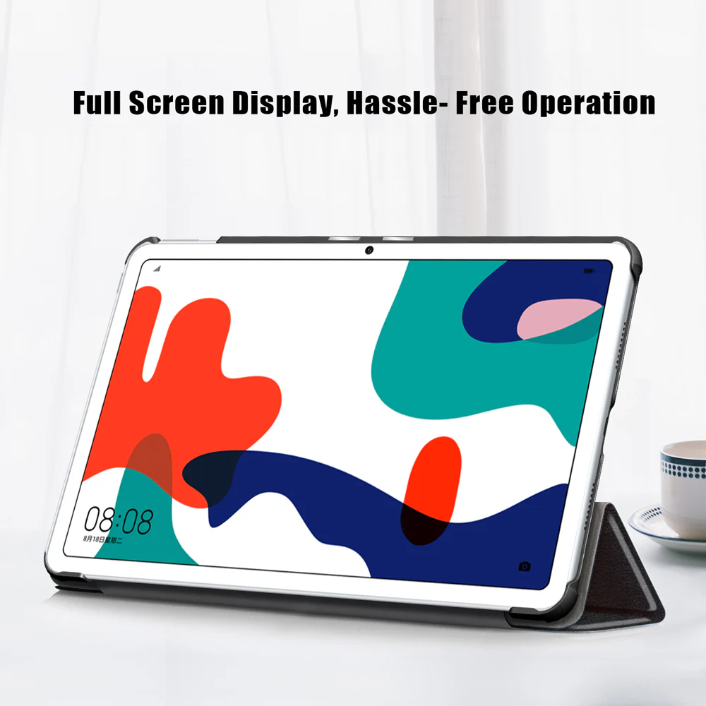 CVR-HW-MTP_BAH3 | Huawei MatePad 10.4 BAH3-W09 / BAH3-AL00 | Smart Folio Case with Tri-Fold Stand & PU Leather Cover - Image 4