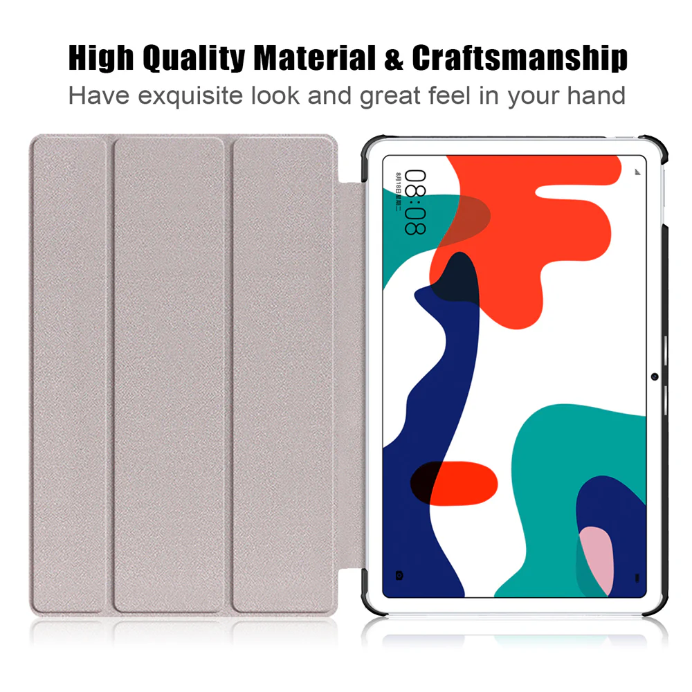 CVR-HW-MTPP-MRX | Huawei MatePad Pro 10.8 2019 (MRX-W09/W19 MRX-AL09/19) / 2021 (MRR-W29) | Smart Folio Case with Tri-Fold Stand & PU Leather Cover - Image 3