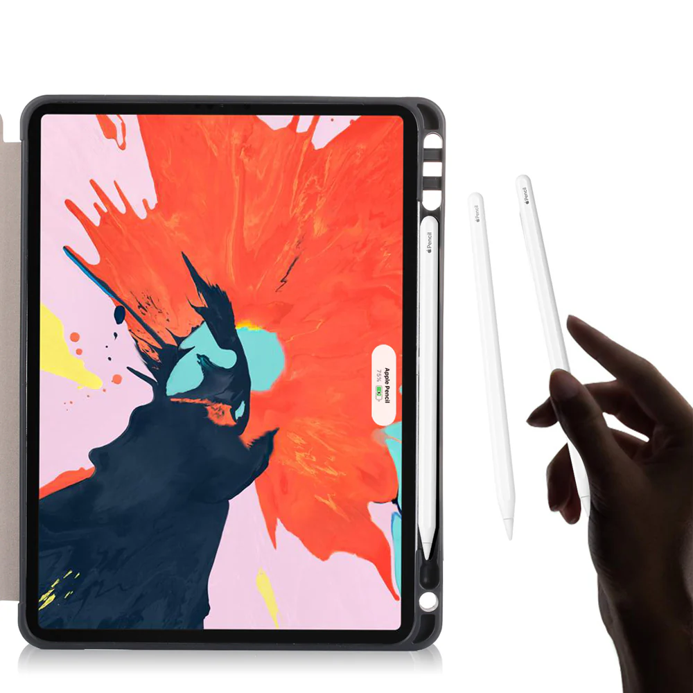 CVR-iPad-PR4 | iPad Pro 11 2018 | Smart Folio Case with Tri-Fold Stand & PU Leather Cover Supports Apple Pencil Wireless Charging - Image 3
