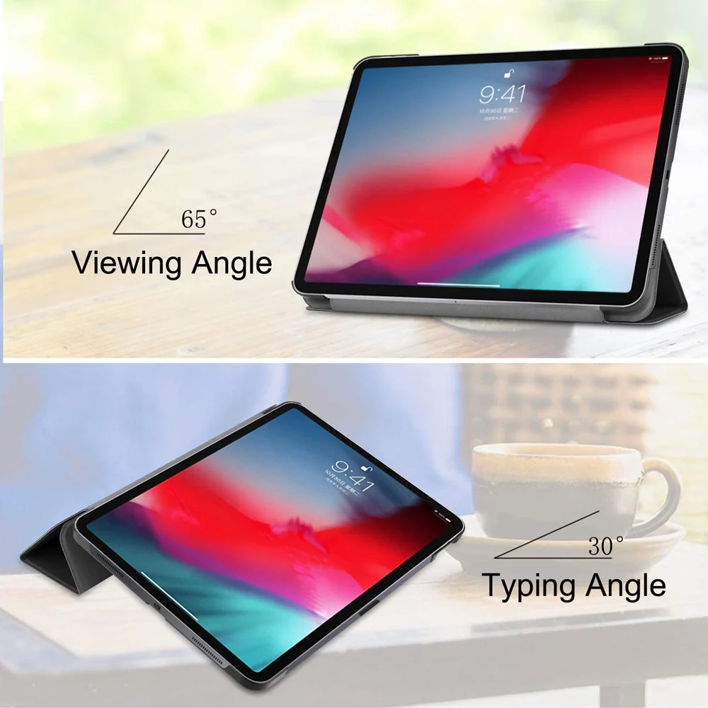 CVR-iPad-PR4 | iPad Pro 11 2018 | Smart Folio Case with Tri-Fold Stand & PU Leather Cover Supports Apple Pencil Wireless Charging - Image 6